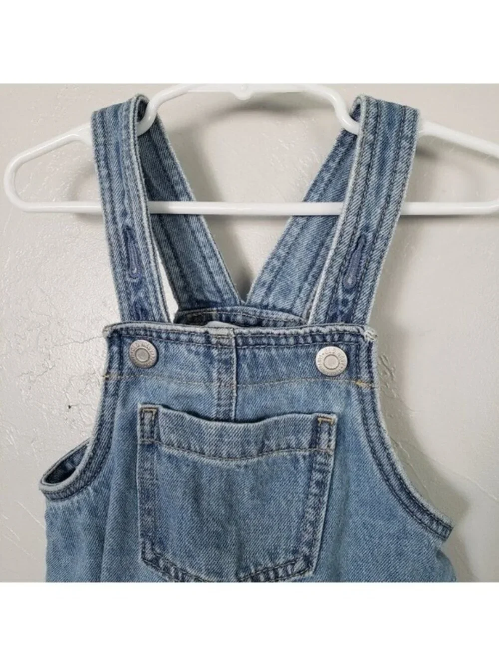 Old Navy Toddler Girl 4T Blue Denim Overall Apron Dress Jean Summer Spring Boho
